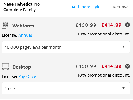 MyFonts-Rabatt erfolgreich angewendet